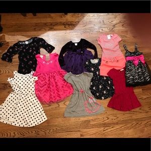 Set of 9 Little Girls Dresses - Size 5/XS